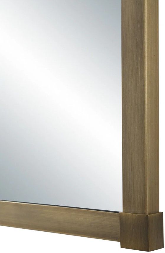 Renwil® Khaya Dark Antique Brushed Brass Accent Mirror-4