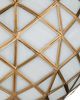 Currey & Company Polyhedron Antique Brass/White Small Pendant-3