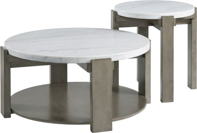 Elements International Rosamel 2-Piece Grey Occasional Table Set-0