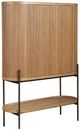 Universal Explore Home™ New Modern Linnea Aged Satin Pewter/Natural Oak Bar Cabinet-0