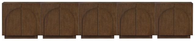 Meridian Furniture Navona 5-Piece Brown Walnut Sideboard Set-1
