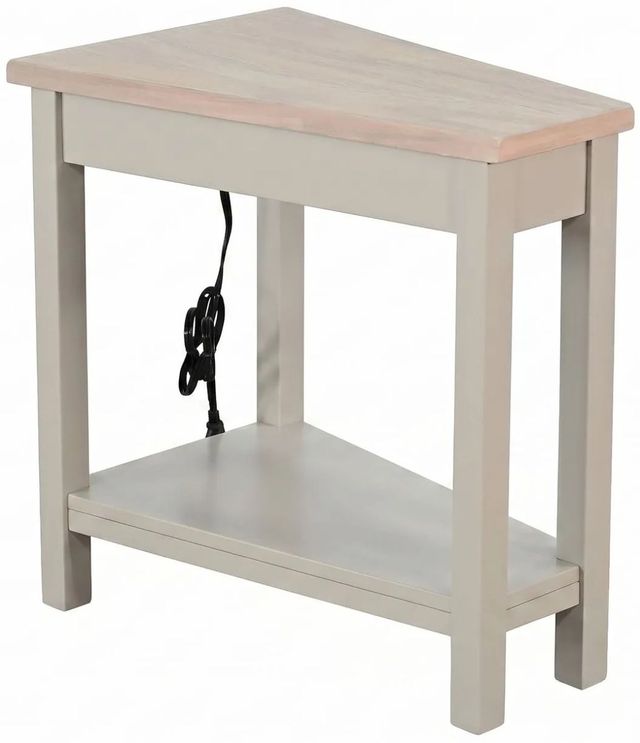 Sunny Designs™ Oak Grove Chair Side Table with Pavestone Base-0