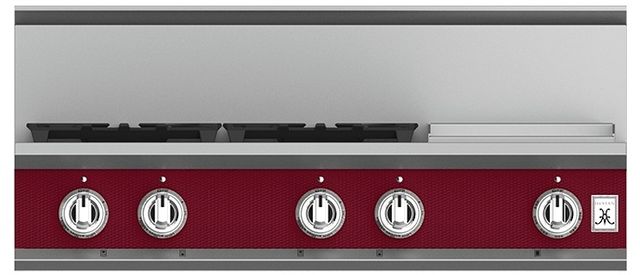 Hestan 36" Custom Color 4-Burner Gas Rangetop with Griddle-3