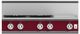 Hestan 36" Custom Color 4-Burner Gas Rangetop with Griddle-3