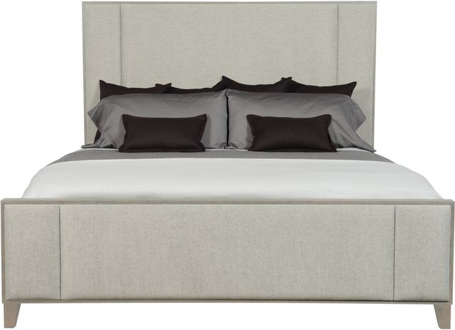 Bernhardt Linea Upholstered Greige Panel Bed-1