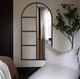 Renwil® Trellis Matte Black Full Length Mirror-1