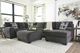 Signature Design by Ashley® Ballinasloe 4-Piece Smoke Sectional with Ottoman-3