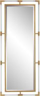 Uttermost® Balkan Metallic Gold Leaf Tall Mirror-0