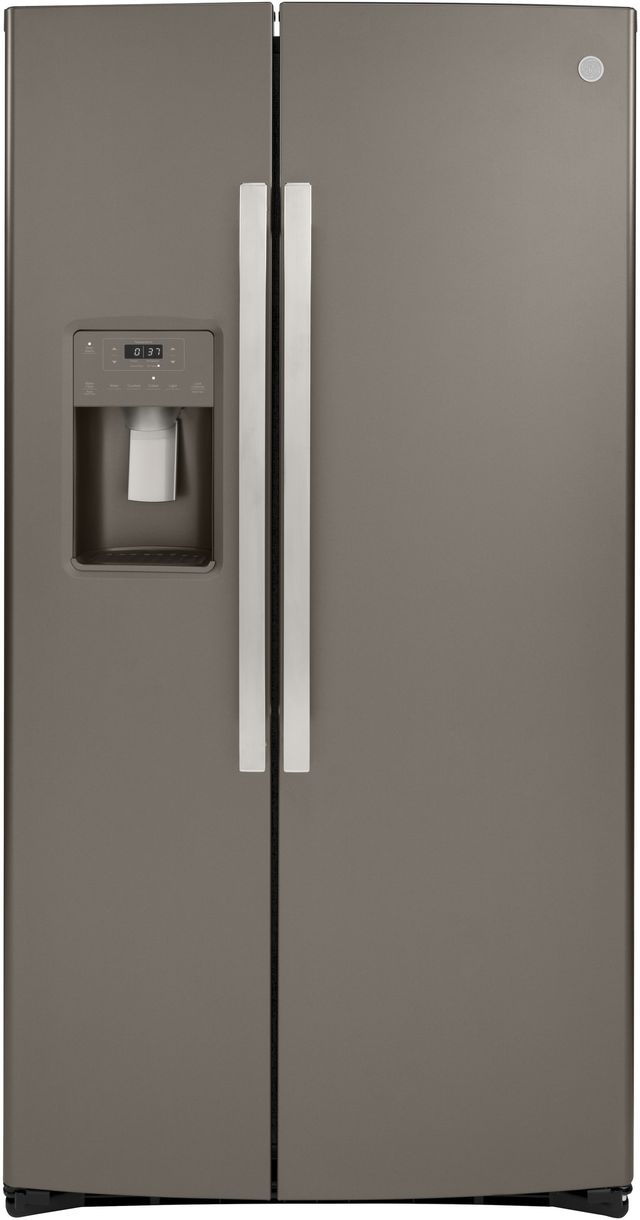 GE® 36" 25.1 Cu. Ft. Slate Side-By-Side Refrigerator-0