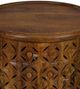 Jofran Inc. Global Archive Decker Mango Small Drum Table-4