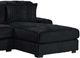 Elements International Nightfall 2-Piece Black Right-Arm Facing Sectional-5