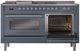 Ilve® Nostalgie II Series 60" Blue Grey Pro Style Dual Fuel Range-4