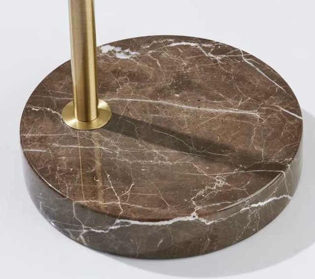 Adesso® Bolton Brown LED Arc Floor Lamp-3