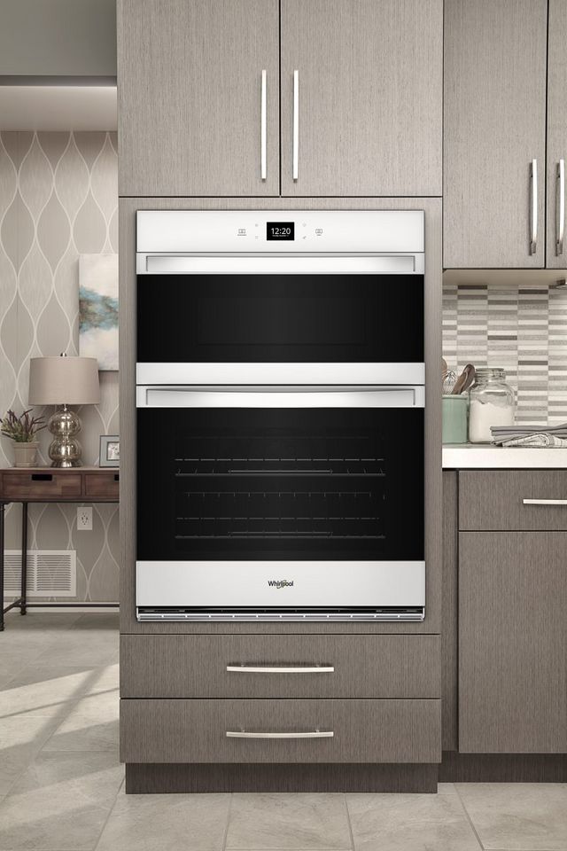 Whirlpool® 27" White Oven/Microwave Combo Electric Wall Oven-6