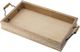 A & B Home Set of 2 Beige Decorative Trays-1