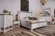 International Furniture Direct Stone Ivory Eastern King Panel Bed-1