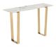 Zuo® Modern Atlas White Console Table with Gold Base-0