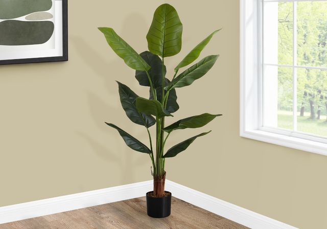 Monarch Specialties Inc. Green/Black 59" Artificial Potted Strelitzia Tree-3