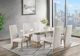 Global Furniture USA D12 Gray/White Dining Table with Natural Base-3