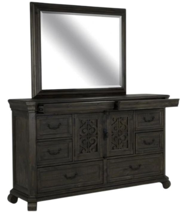 Magnussen Home® Bellamy Peppercorn 2-Door Dresser and Mirror-0