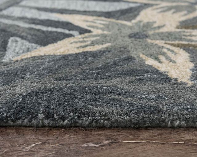 Rizzy Home Miramar Gray 5'x8' Rectangular Rug-1