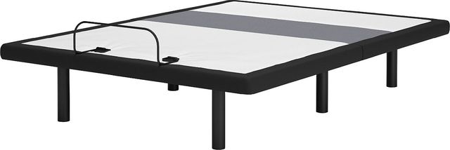 Sierra Sleep® by Ashley® Best Base Charcoal Gray Queen Adjustable Base with Lumbar and Audio-1