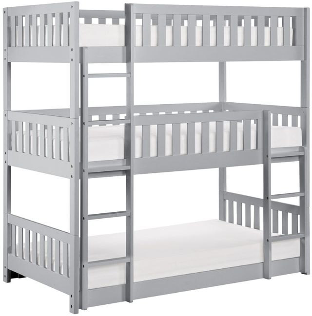 Homelegance® Orion Gray Twin/Twin Triple Bunk Bed-0