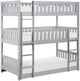 Homelegance® Orion Gray Twin/Twin Triple Bunk Bed-0