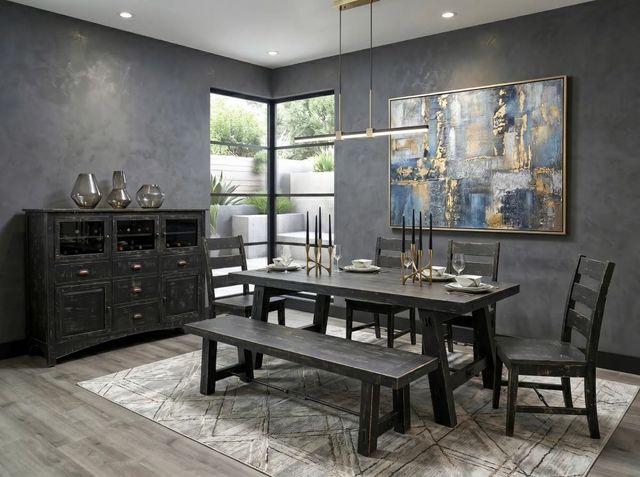 Sunny Designs™ Marina Black Sand Dining Table with Turnbuckle-1