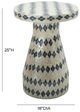 TOV Furniture Halio Blue/Cream Shell Side Table-2
