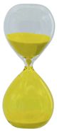 A & B Home Yellow 10" Medium Hourglass-0