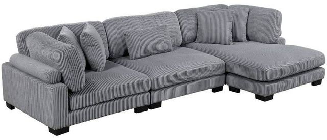 Homelegance® Traverse 3-Piece Gray Modular Sectional with Reversible Chaise-0