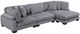 Homelegance® Traverse 3-Piece Gray Modular Sectional with Reversible Chaise-0