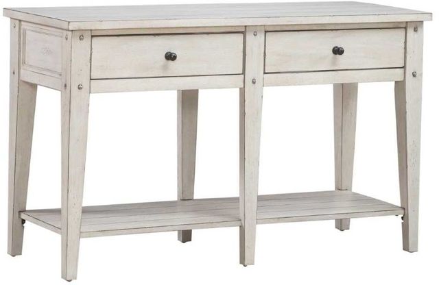 Liberty Furniture Lake House Weathered White Sofa Table-0
