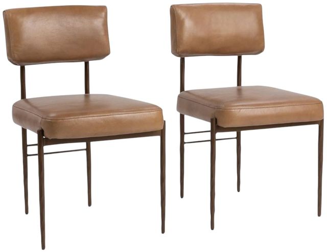 Classic Home Kester 2-Piece Tan Dining Chair Set-0
