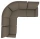 La-Z-Boy® Rigby 3-Piece Java Curved Manual Reclining Sectional-3