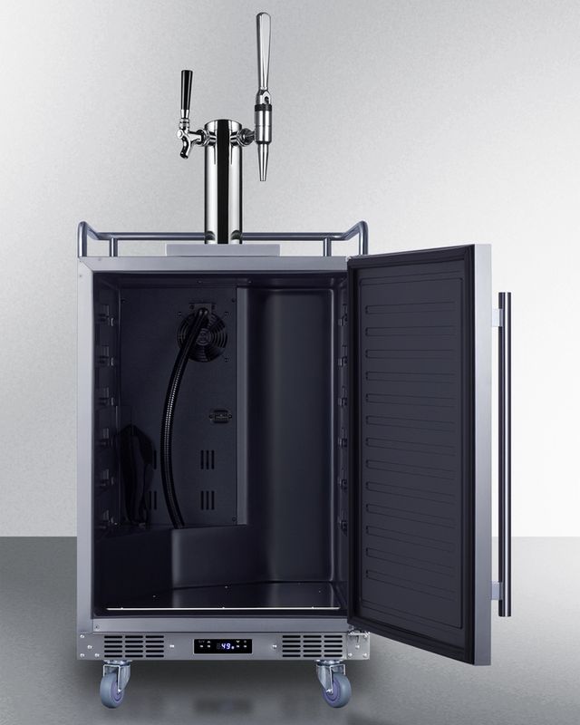 Summit® 24" Stainless Steel Built-In Cold Brew/Nitro-Infused Coffee Kegerator-2