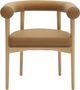 TOV Furniture Spara Cognac/Natural Vegan Leather Dining Arm Chair-3