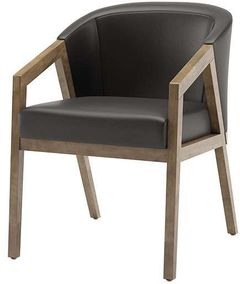 Canadel® Canadel Modern Pecan Washed Upholstered Arm Chair