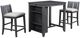 New Classic® Home Furnishings Heston 3-Piece Gray Storage Counter Dining Set-0