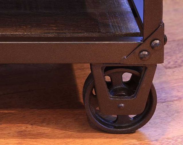 International Furniture Direct Urban Gold 76" Stackable TV Stand-3