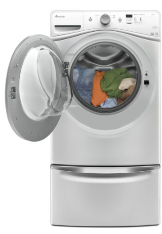 Amana® 4.8 Cu. Ft. White Front Load Washer-1