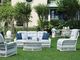 Century® Thomas O'Brien Outdoor Mainland Wicker Chalk White Dining Table-3