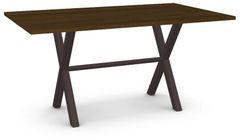 Amisco Customizable Alex Walnut Veneer Table
