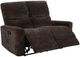 Coaster® Navarro Dark Brown Chenille Upholstered Manual Recining Loveseat-5