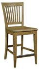 Kincaid Furniture The Nook Brushed Oak Counter Slat Back Chair-0