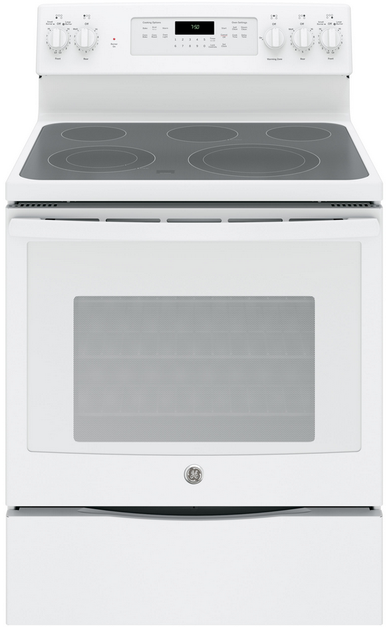 GE® 30" Free Standing Electric Range-White-0