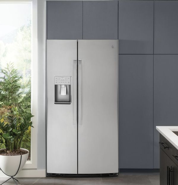GE Profile 36 in. 25.3 Cu. Ft. Stainless Steel Side-by-Side Refrigerator