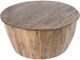 A & B Home Brown Drum-Shaped Natural Wood Coffee Table-0