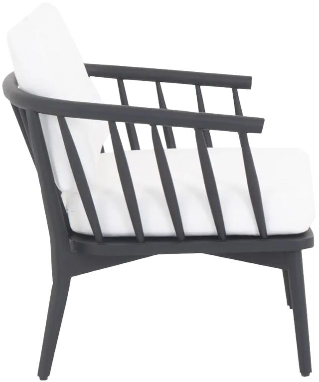 Moe's Home Collection Wren Warm White Teak Outdoor Lounge Chair-2